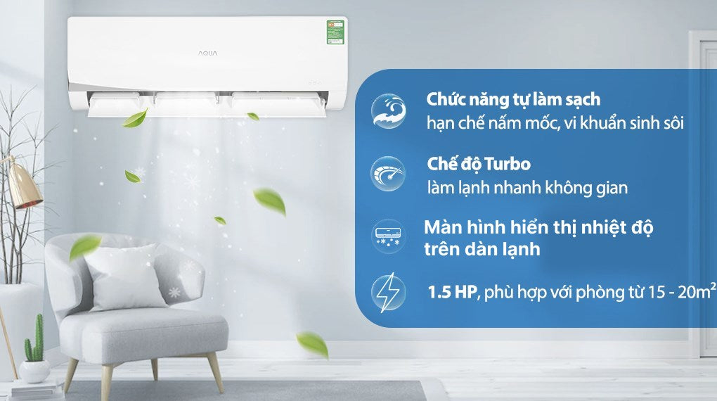 Máy lạnh Aqua AQA KCR12NQ-S Máy lạnh Aqua AQA KCR12NQ-S